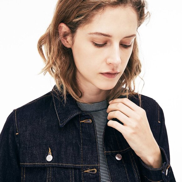 Lacoste Denim Jacket FR34 - Picture 3 of 8